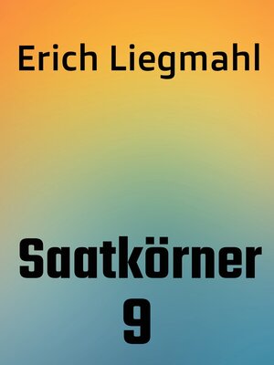 cover image of Saatkörner 9